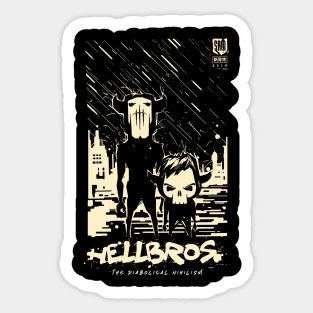 Hell bros comic book cover Sticker